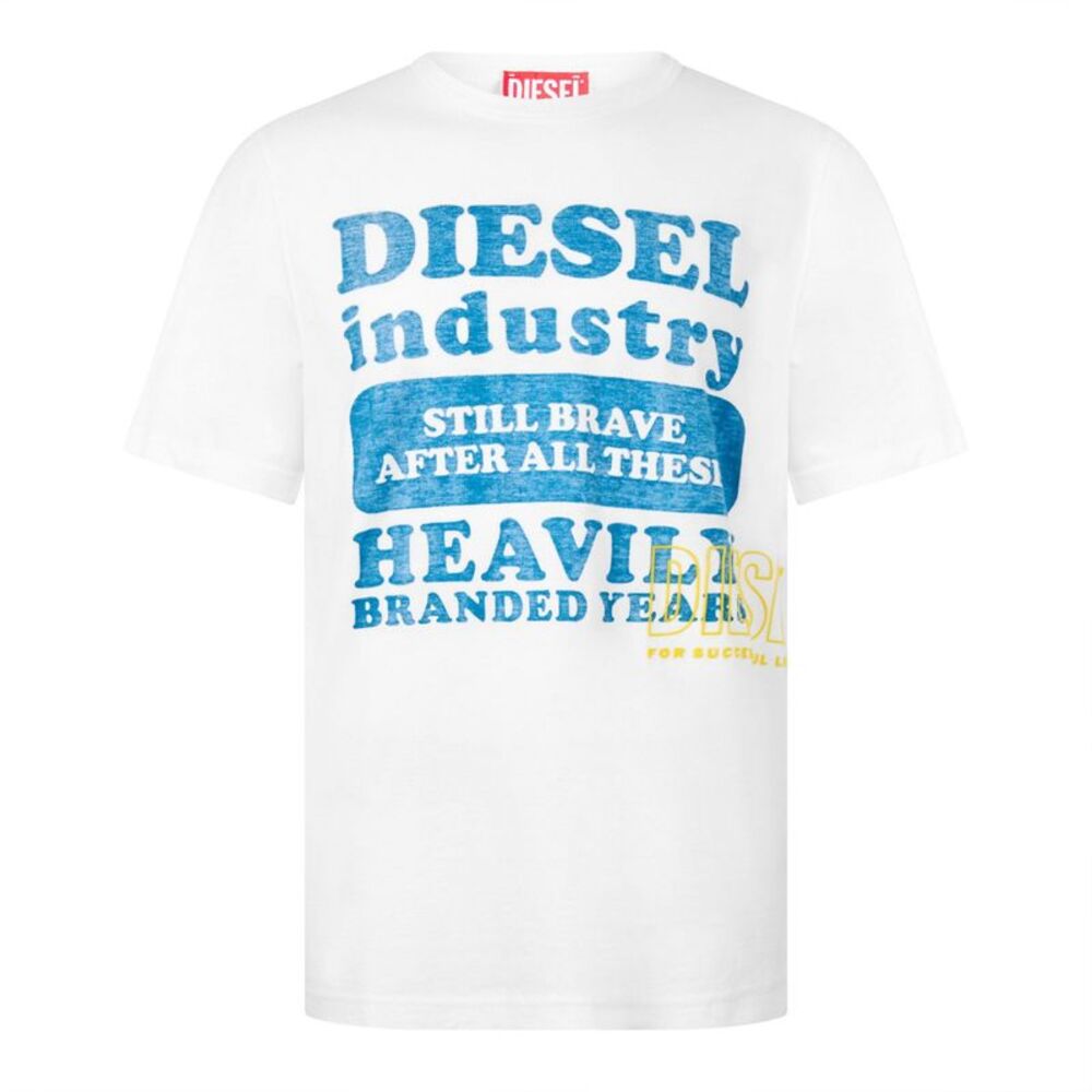 Diesel Mens Still Brave T-Shirt / Off White